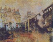 Claude Monet The Pont de l Europe, St Lazare Station USA oil painting reproduction